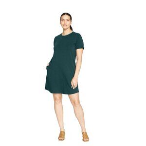 Universal Standard Halie T-shirt Dress Size Small 14/16 Deep Sea Minimal Comfy